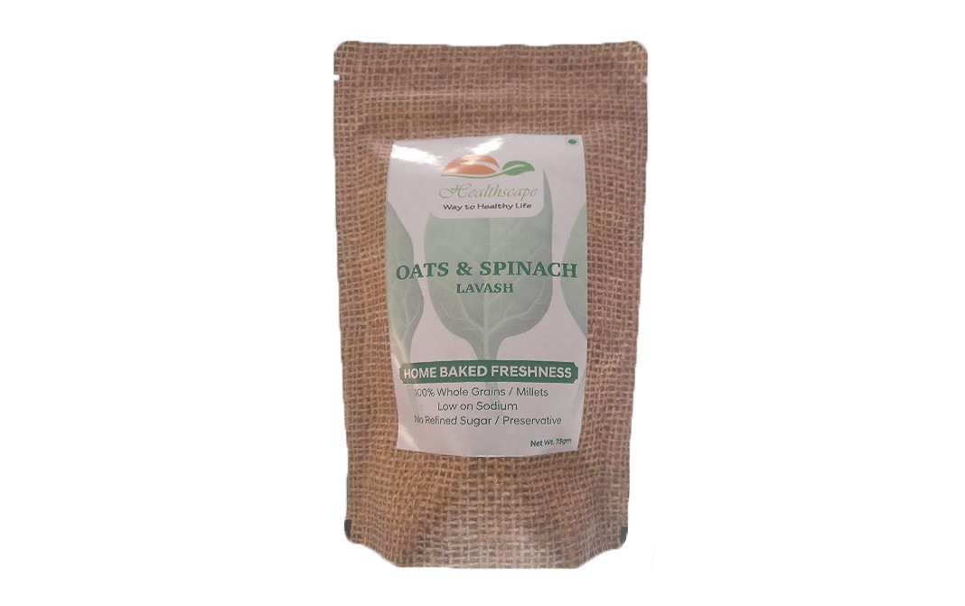Healthscape Oats & Spinach Lavash    Pack  75 grams